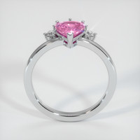 1.21 Ct. Pink Sapphire Ring, 14K White Gold 3