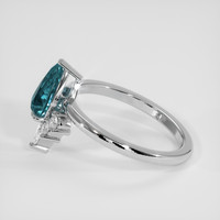 1.68 Ct. Bi Color Sapphire Ring, 14K White Gold 4