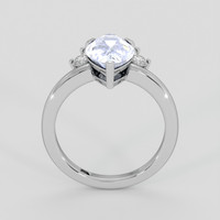 3.70 Ct. Blue Sapphire Ring, 14K White Gold 3