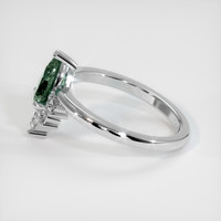 0.93 Ct. Sapphire Ring, 14K White Gold 4