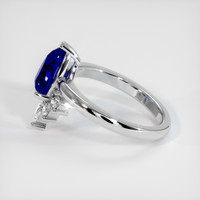 2.55 Ct. Sapphire Ring, 18K White Gold 4