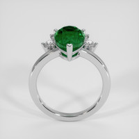 2.97 Ct. Emerald Ring, 18K White Gold 3