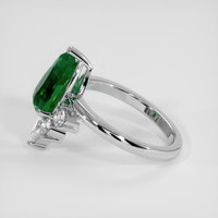 2.97 Ct. Emerald Ring, 18K White Gold 4