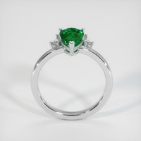 1.12 Ct. Emerald Ring, 18K White Gold 3