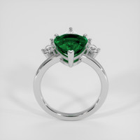 3.25 Ct. Emerald Ring, 18K White Gold 3