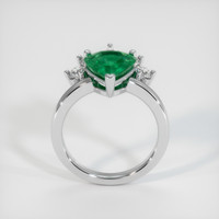 2.42 Ct. Emerald Ring, 18K White Gold 3
