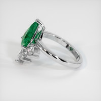 2.42 Ct. Emerald Ring, 18K White Gold 4