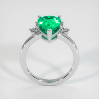 3.23 Ct. Emerald Ring, 18K White Gold 3