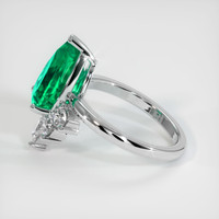 3.23 Ct. Emerald Ring, 18K White Gold 4