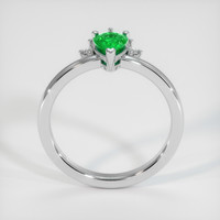 0.46 Ct. Emerald Ring, 18K White Gold 3
