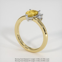 1.27 Ct. Gemstone Ring, 14K White & Yellow 2