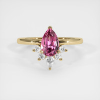1.24 Ct. Pink Spinel Ring, 10K Yellow Gold 1