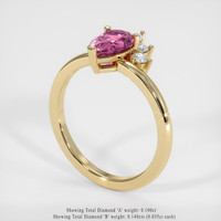 1.24 Ct. Pink Spinel Ring, 10K Yellow Gold 2