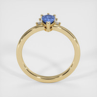 0.50 Ct. Blue Sapphire Ring, 14K Yellow Gold 3