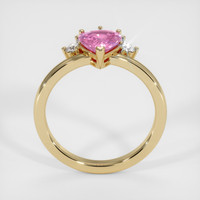 1.21 Ct. Pink Sapphire Ring, 14K Yellow Gold 3