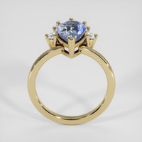 2.57 Ct. Bi Color Sapphire Ring, 14K Yellow Gold 3