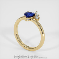 1.04 Ct. Sapphire Ring, 14K Yellow Gold 2