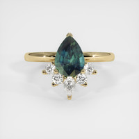2.80 Ct. Sapphire Ring, 14K Yellow Gold 1