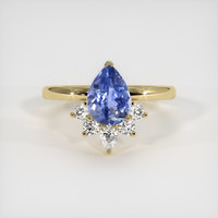 1.67 Ct. Sapphire Ring, 18K Yellow Gold 1