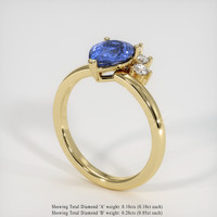 1.67 Ct. Sapphire Ring, 18K Yellow Gold 2
