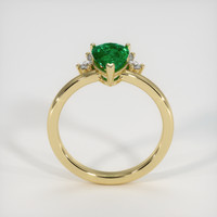 1.12 Ct. Emerald Ring, 18K Yellow Gold 3