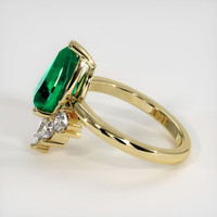 2.85 Ct. Emerald Ring, 18K Yellow Gold 4