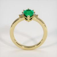 1.01 Ct. Emerald   Ring, 18K Yellow Gold 3