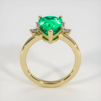 3.23 Ct. Emerald Ring, 18K Yellow Gold 3