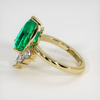 3.23 Ct. Emerald Ring, 18K Yellow Gold 4