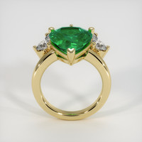 5.88 Ct. Emerald Ring, 18K Yellow Gold 3
