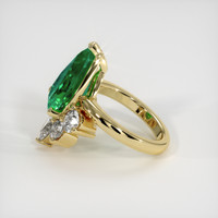 5.88 Ct. Emerald Ring, 18K Yellow Gold 4