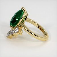 4.70 Ct. Emerald Ring, 18K Yellow Gold 4