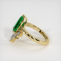 2.13 Ct. Emerald Ring, 18K Yellow Gold 4