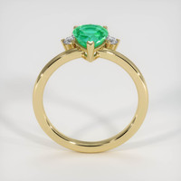 1.18 Ct. Emerald Ring, 18K Yellow Gold 3