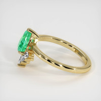 1.18 Ct. Emerald Ring, 18K Yellow Gold 4