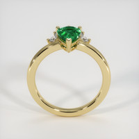 0.87 Ct. Emerald Ring, 18K Yellow Gold 3