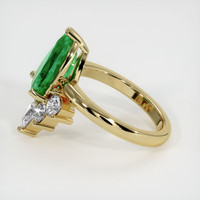 2.69 Ct. Emerald Ring, 18K Yellow Gold 4