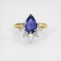 2.45 Ct. Color Change Sapphire Ring, 18K Yellow Gold 1