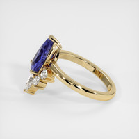 2.45 Ct. Color Change Sapphire Ring, 18K Yellow Gold 4
