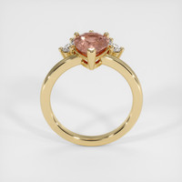 2.09 Ct. Orangish Brown Sapphire Ring, 18K Yellow Gold 3