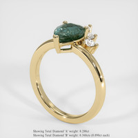 2.80 Ct. Sapphire Ring, 18K Yellow Gold 2