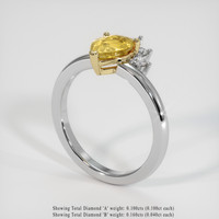 1.27 Ct. Gemstone Ring, 14K Yellow & White 2