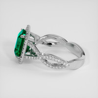 2.91 Ct. Emerald Ring, Platinum 950 4