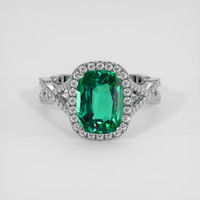 3.23 Ct. Emerald Ring, Platinum 950 1