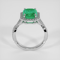 4.00 Ct. Emerald Ring, Platinum 950 3