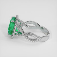 4.00 Ct. Emerald Ring, Platinum 950 4