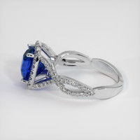 3.10 Ct. Sapphire Ring, Platinum 950 4
