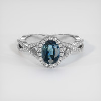 1.51 Ct. Sapphire Ring, Platinum 950 1