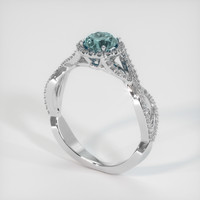 0.74 Ct. Sapphire Ring, Platinum 950 2