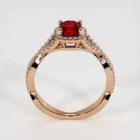 1.65 Ct. Ruby Ring, 14K Rose Gold 3